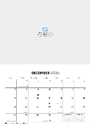 A3 Wall Calendar