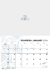 2025 Calendar - Te Reo