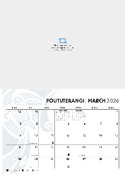 2025 Calendar - Te Reo