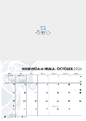 2025 Calendar - Te Reo