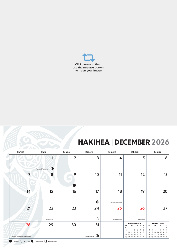 2025 Calendar - Te Reo
