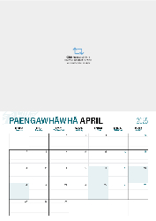 2025 Calendar - Te Reo