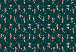 NUTCRACKER Christmas Wrapping Paper