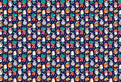 Animal Christmas Wrapping Paper