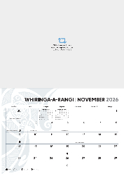 A3 Wall Calendar - Te Reo