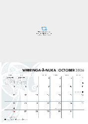 A3 Wall Calendar - Te Reo