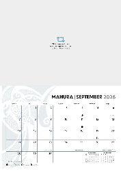 A3 Wall Calendar - Te Reo
