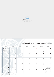 A3 Wall Calendar - Te Reo